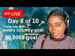 LIVE FUNDRAISER: How I Survive Solo Traveling the Entire World 🌎 *day 8*