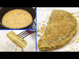 Receita Omelete com Farinha de aveia,nutritiva e saudável