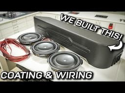 Truck Underseat Subwoofer Box Build - Coating and Wiring!