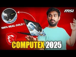 Hand-Crafted Gold Painted Laptops, New Hand-Held Consoles & More : MSI Laptop Computex 2025