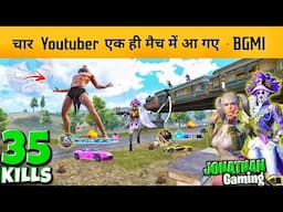 4 BIG BGMI YOUTUBER IN MY MATCH 😤 BGMI NEW 3.8 UPDATE - BGMI NEW UPDATE GAMEPLAY