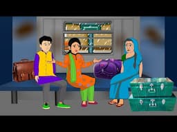 बारिश में गरीब का ट्रेन घर | Barish Me Gareeb Ka Train Ghar | Hindi Kahani | Moral Stories | Kahani