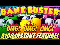ALBERT GOES WILD! $100 BONUS BUYS! TRIPLE POP! 😜 BANK BUSTER Slot Machine (ARISTOCRAT GAMING)