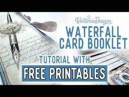 Waterfall Cards Booklet  Tutorial + All the Printables for Free