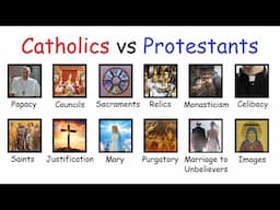 Every DIFFERENCE between Catholics and Protestants explained in 10 minutes