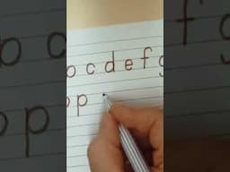 Practice the Alphabet Lowercase