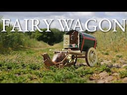 We Took A Faded Ornament + Up-cycled It Into A Miniature Fairy Wagon!