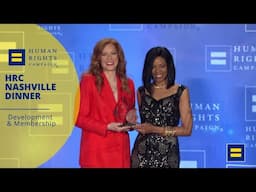 Rachelle LeFevre Receives the HRC Community Service Award at the 2025 HRC Nashville Dinner