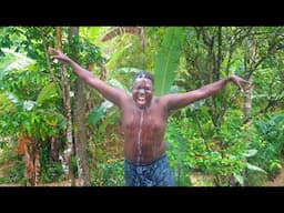 A day in my life living in Haiti | Cooking in my yard in a rainy day