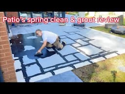 Why is patio grouting so difficult with review #pressurewashing #cleaning #grouting #diy #trending