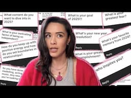 New Years Q + A | What's coming in 2025, career goals and cultivating positive energy ✨