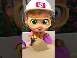Dig, Build, and Drive! 🛠️🚜 Join the Construction Team! #LittleWorld #ConstructionWorkers #Shorts