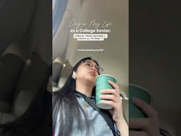 day in my life as a STRESSED college senior 🤍 #collegelife #study