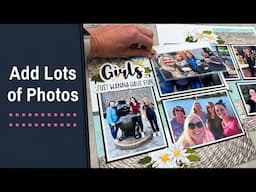 12 Photos on a Scrapbook Layout Using March 2025 Paper Pumpkin Kit