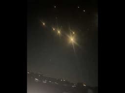 Iranian missile salvo heading to Israel