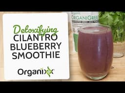 Detoxifying Cilantro Blueberry Smoothie