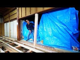 Jacking Up and Fixing a Sagging Door Frame After 50 Years | Carpenter’s Renovation Part 3