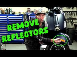 Remove Unsightly US Spec Reflectors from the Vespa GTS 310