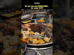 All-You-Can-Eat Korean BBQ... for UNDER $15?! 😱 #koreanbbq #koreanfood