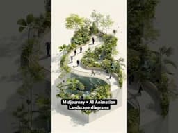 Landscape diagrams with #midjourney  and AI animation. #aiarchitecture