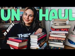 Spring Cleaning My Shelves with a 35 Book Unhaul 🌷 2025