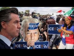 Los Angeles leve nan dèyè Donald Trump/ Gouvènè a kanpe dan ak popilasyon an/ Trump promèt voye gad