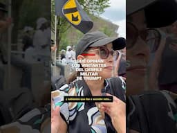 Esto opina la gente sobre el desfile militar de Trump