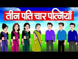 तीन पति चार पत्त्नियाँ | Patnio Ki Kahani | Hindi Kahaniya | Moral stories | Bedtime Stories | #2025