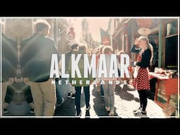 " THE CHEESE CITY " Alkmaar walking tour / Netherlands 2025 - 4k Centre - Inside Alkmaar