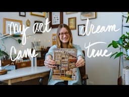 My art studio got published! 🎉 Achieving my goals as an artist.