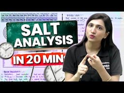 🔥 Salt Analysis in 20 Mins 🔥🧪📚 | NEET 2025 | Akansha Karnwal ✨ #akanshakarnwal  #neet2025