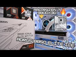 B850 AORUS Elite ICE WIFI7 + 9800X3D : How to Set Up your Motherboard for the best ALL White PC