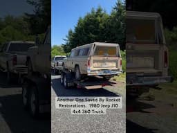 Junkyard Rescue 1980 Jeep J10 4x4 360 Truck Saved By Rocket Restorations! #jeep #junkyardfind
