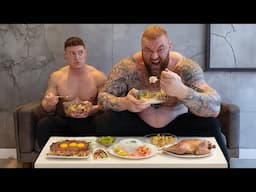 I ate Hafthor Bjornsson’s 10,000 Calorie Strongman Diet (World’s Strongest Man)