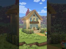 Small Wooden Birch House in Minecraft