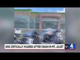 One critically injured after crash in Mt. Juliet
