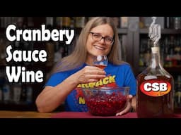 How We Made a Cranberry Sauce Wine for the Holidays
