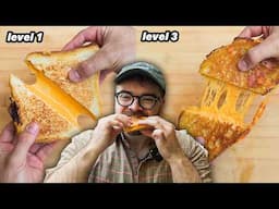 i made 3 levels of grilled cheese
