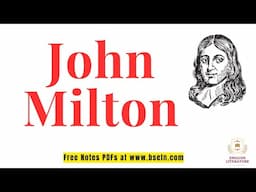 John Milton Biography | Life, Works, Style & Themes in Urdu and Hindi
