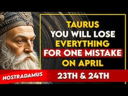 TAURUS: Final Warning for April 23rd and 24th – One Mistake Could Cost You Everything!