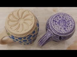 How I Make a Decorative Foot on Wheel-Thrown Mugs (Viewer Requested)!