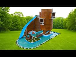 🌿 Incredible Bamboo Resort with Water Slide & Pool Paradise! 🏖️