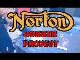 Norton Bobber Project (side stand)