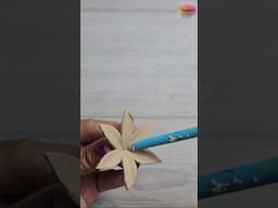 Make airdry clay flower without using mold #creativecat #airdryclay #artandcraft #diy