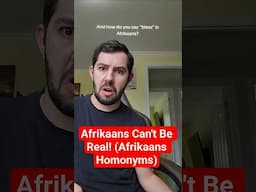 Afrikaans Homonyms Can't Be Real! #afrikaans #southafrica #languages #linguistics