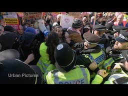 Scuffles in Nuneaton as Britain First counter-protesters clash with police
