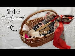 Spring Thrift Haul~ Things for the Home, Things to Wear and Things for Crafting