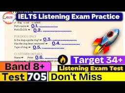 IELTS Listening Practice Test 2025 with Answers | Don't Miss | 705