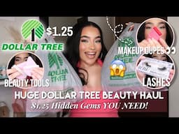 HUGE DOLLAR TREE BEAUTY HAUL 2025 ♡ $1.25 HIDDEN GEMS YOU NEED! | NEW Makeup & Skin Care Finds!