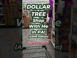 DOLLAR TREE Shop With Me in Stores in PA!  ASMR Edition!  April 25, 2025